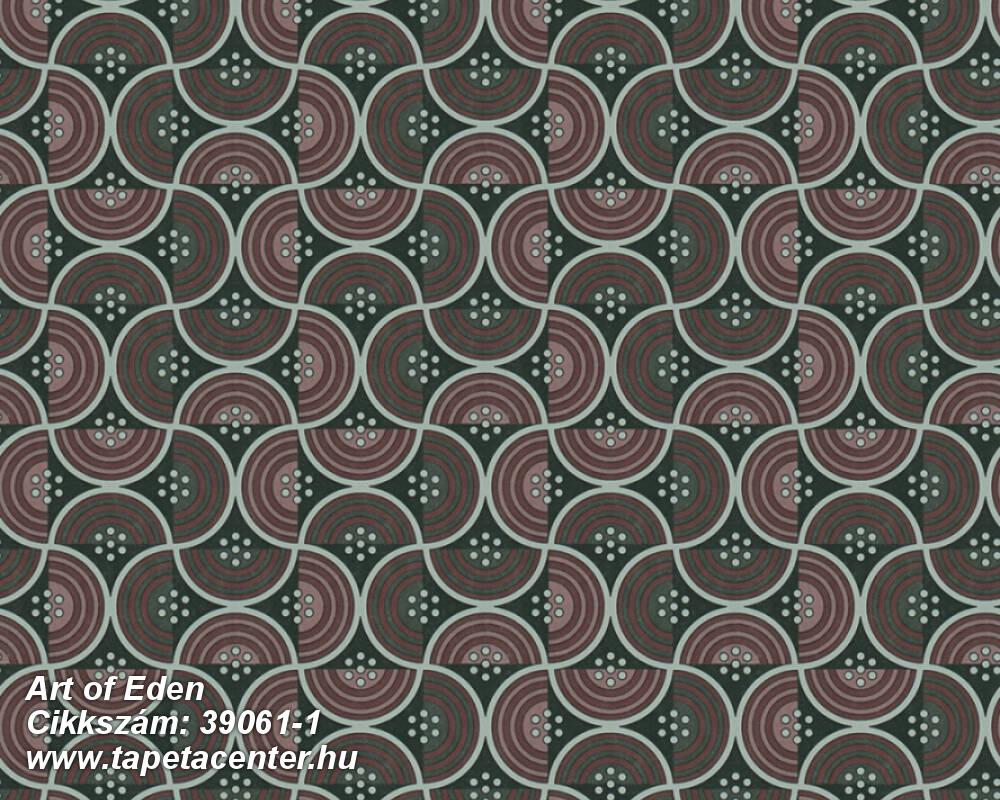 Absztrakt,geometriai mintás,barna,piros-bordó,türkiz,gyengén mosható,vlies tapéta Absztrakt,geometriai mintás,barna,piros-bordó,türkiz,gyengén mosható,vlies tapéta